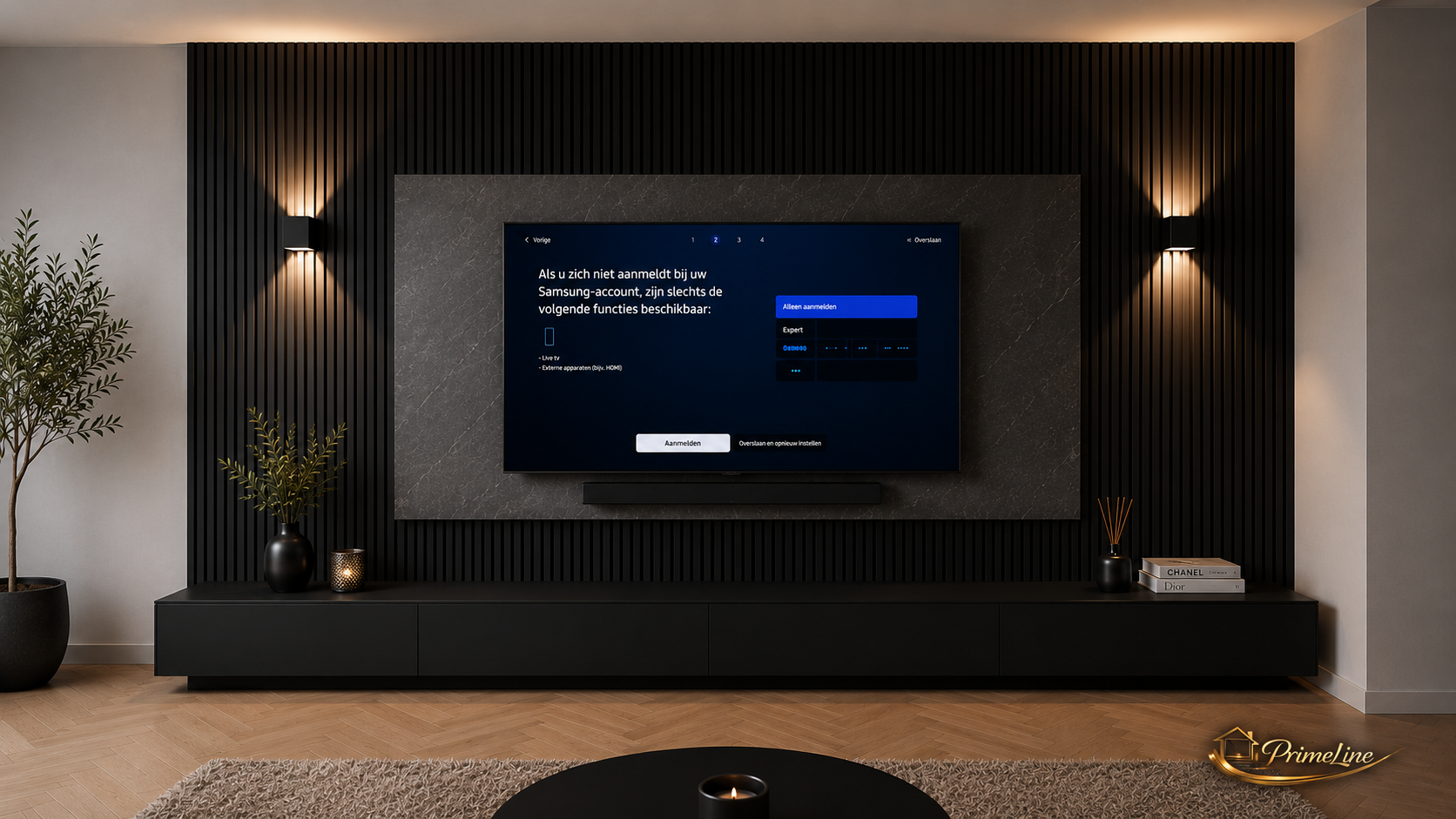 Cinewall Maes – Luxe Cinewall op Maat met Lattenwand & LED Verlichting